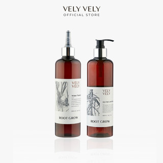 Combo 01 chai dầu gội 490ml + 01 chai dầu xả kiêm dưỡng tóc 300ml root grow vely vely
