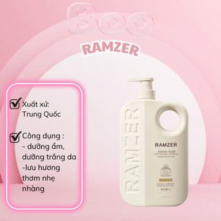 Sữa tắm truyền trắng ramzer 1000ml, hương nước hoa lưu hương lâu