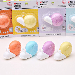 Băng xóa, bút xóa kéo m&g act55601 6m*5mm hình ốc sên ngộ nghĩnh dễ thương giao màu ngẫu nhiên
