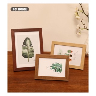 Khung ảnh để bàn hoặc treo tường bằng gỗ BUNA, mặt kính, size 12x17 cm, 14.5x19.6 cm