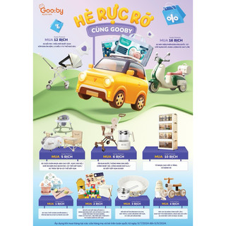 (Quà tặng) Tã/bỉm quần Gooby Premium - Bỉm đêm,chống trào 12h Size M/L/XL/XL/XXL cho bé từ 6kg - 20kg