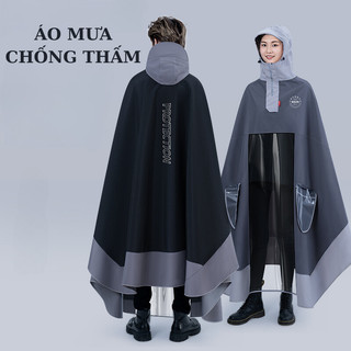 Áo Mưa Đi Xe Máy Dài Và Rộng Độ Chống Thấm 10,000mm Siêu Chống Thấm, Thoáng Khí Thiết Kế Thông Minh