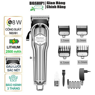 Tông đơ cắt tóc chuyên nghiệp Kemei km-1977 pin lithium 2500mAh