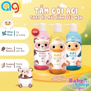 Sữa tắm gội agi cho bé chai 700ml