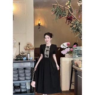 Đầm phối nơ dáng xòe mã 73436