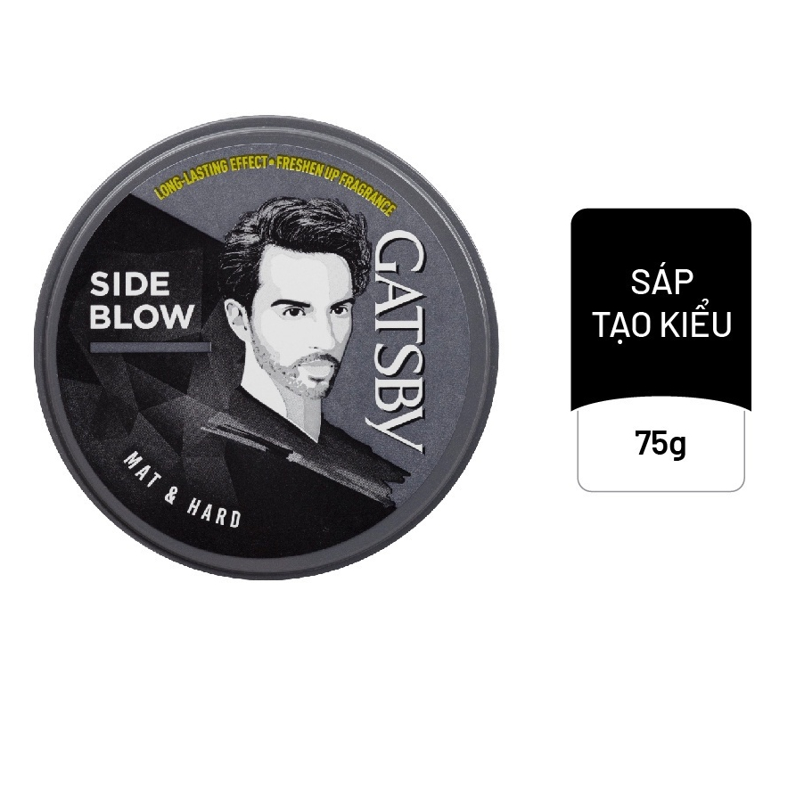 Wax tạo kiểu tóc Gatsby Styling Wax Mat and Hard - Xám