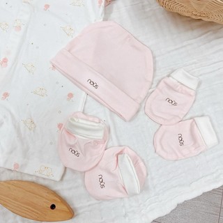 Phụ kiện mũ bao tay bao chân sơ sinh Nous petit nous air siêu mềm mịn PKN121