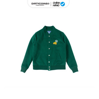 Áo Khoác DirtyCoins Felt Varsity Jacket - Green