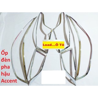 Ốp Viền Đèn Pha và Hậu Accent  2022-2018 Ốp viền đèn xe Accent 2018-2022 Load ô tô