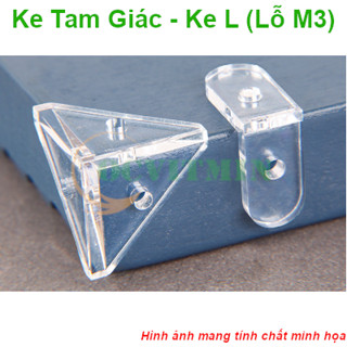 Ke Góc Vuông Chữ L, Ke Tam Giác Dùng Cho Mica
