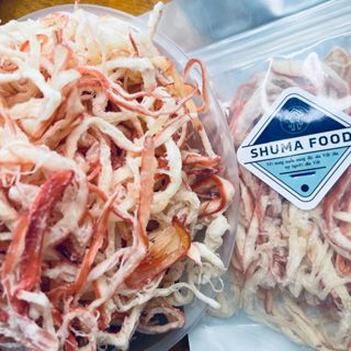 Mực Xé Sợi Hấp Dừa Túi Zip 105g ShumaFood Loại 1 Siêu Ngon đồ ăn vặt ngon rẻ