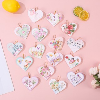 Thiệp chúc mừng nhỏ nhắn hình trái tim - Thiệp quà tặng hình trái tim có dây cột - Thiệp trái tim - Thiệp tình yêu