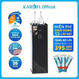 Máy lọc nước 10 lõi 2 vòi 3 chế độ nóng lạnh Karofi KAD - R38 chính hãng - Bảo hành 36 tháng