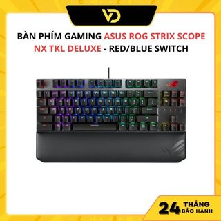 Bàn phím gaming asus rog strix scope nx tkl deluxe - red/blue switch