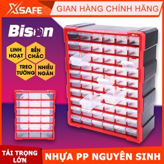 Tủ nhựa đựng linh kiện Bison nhiều ngăn tiện lợi, dùng đựng linh kiện điện tử, đồ thủ công, câu cá