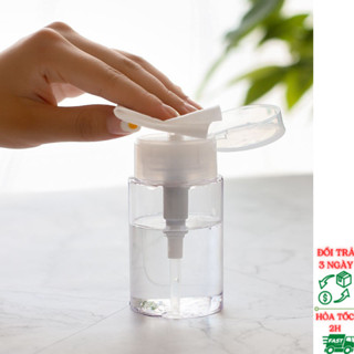  Chai Lọ Nhựa Chiết Tonner Nước Tẩy Trang Có Nút Nhấn Chai Nhựa Trong Suốt Siêu Tiện Lợi 