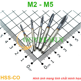 TRT# - Mũi Taro M2 M2.5 M3 M4 M5 Thép HSS-CO Phủ TICN