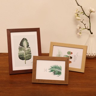 Khung ảnh để bàn hoặc treo tường bằng gỗ NAGO, mặt kính, size 12x17 cm, 14.5x19.6 cm