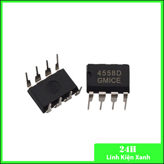 Ic 4558 4558d dip 8, jrc4558, jrc4558d khuếch đại kép hàng mới 100% chất lượng cao