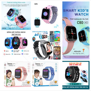 [5❤️][FREESHIP] ĐỒNG HỒ THÔNG MINH ĐỊNH VỊ Q16 - Q12S - Y36 -  LT36 - Y31 - C80 - Y101 CHỐNG NƯỚC DÙNG SIM CHO BÉ [HCM]