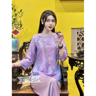 Bộ tơ tằm đi lễ chùa cao cấp