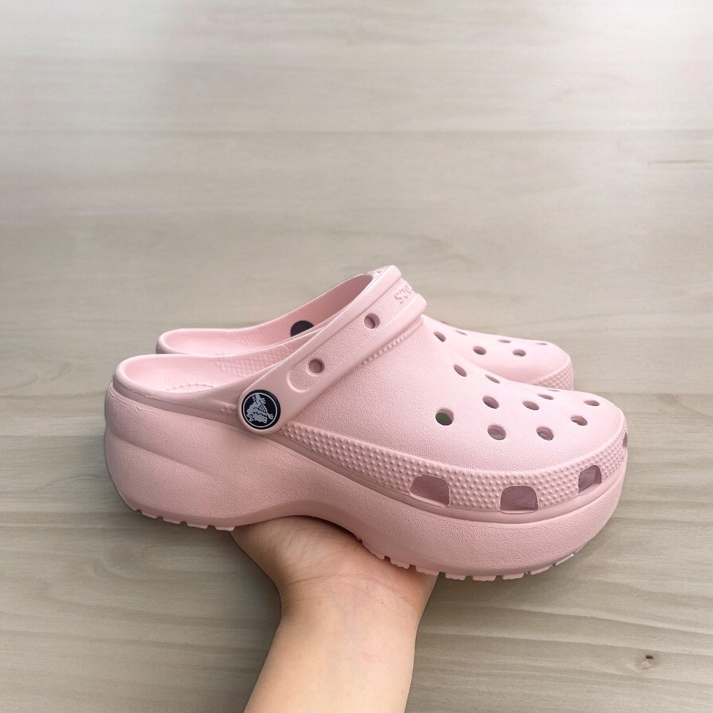 Dép Sục Nữ Cross Hàng Cao Cấp Đế 5cm Đúc Nguyên Khối Tặng Kèm 6 Sticker Ngẫu Nhiên . Dép Nữ Classic Clog Siêu Êm | BigBuy360 - bigbuy360.vn