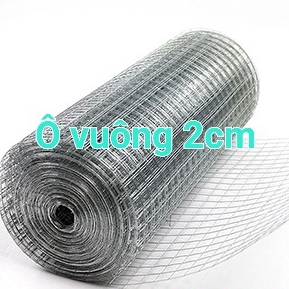 (khổ rộng 1m - ô 2cm)lưới sắt quây chuồng,lưới sắt ô vuông,lưới sắt màu bạc,lưới sắt làm lồng chim