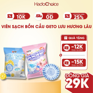 Viên sạch bồn cầu Geto viên thả bồn cầu sạch khuẩn tẩy sạch mảng bám khử mùi diệt vi khuẩn toilet