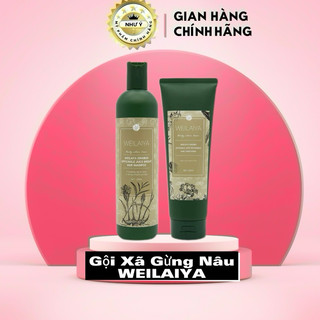 Cặp đôi dầu gội + xả gừng weilaiya