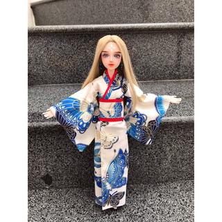 Yukata kimono búp bê 30cm