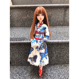 Yakata kimono búp bê bjd 1/6 30cm