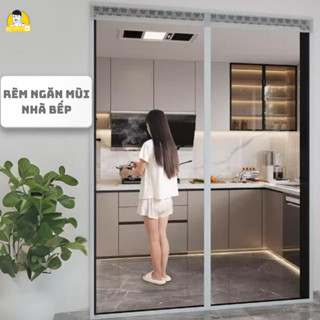 Rèm Cửa Chắn Gió, Chắn Khói - Rèm Nhựa Ngăn Mùi Phòng bếp, Phòng Khách - Rèm Cửa Nhựa PVC Trong Suốt