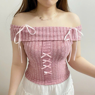 Áo trễ vai mặc 2 kiểu xinh -M727