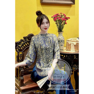 Pháp phục đi chùa tơ tằm