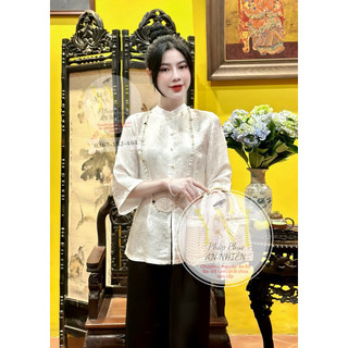 Pháp phục đi chùa tơ tằm