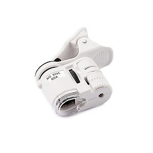 Ống kính hiển vi phóng đại 60X có đèn, Lend hiển vi chụp hình kẹp điện thoại siêu nét phóng to 60X