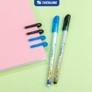 Combo 5/10/20 Bút bi, bút nến Thiên Long TL-019 ngòi 0.6mm, mực xanh/đen, nét viết trơn êm, phù hợp cho tốc kí