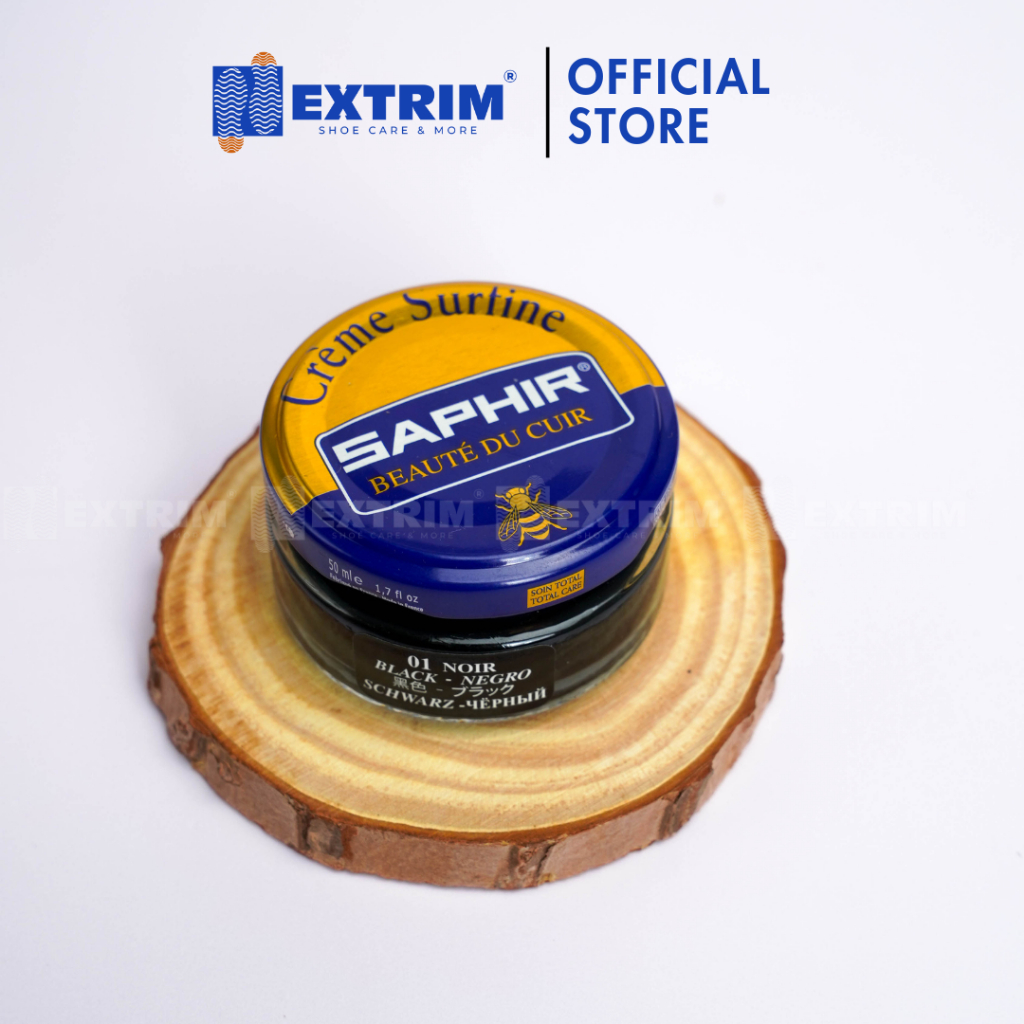 Xi kem đánh giày giúp dưỡng da và bù màu giày Saphir BDC Creme Surfine 50ml