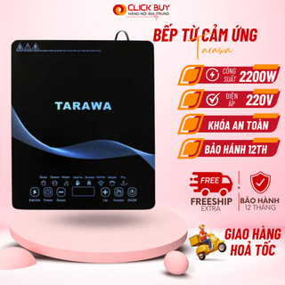 Bếp Từ Đơn Cảm Ứng, Mặt Kính Cường Lực Công suất 2000W, Nhiều Chế Độ Nấu, Màn Hình Cảm Ứng, Bảo Hành 12 Tháng