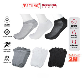 Combo 10 đôi tất nam nữ cổ ngắn thông hơi cao cấp KALAFA chống hôi chân