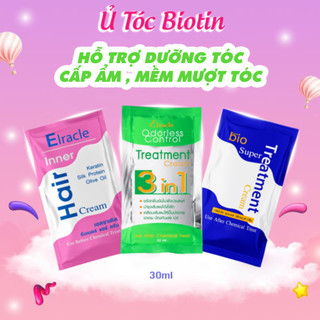 Ủ tóc BIOTIN Collagen Thái Lan, phục hồi tóc tại nhà siêu mềm mượt 30ml, MIN.HAIR