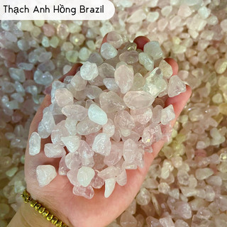 Vụn đá hồng tự nhiên phong thuỷ