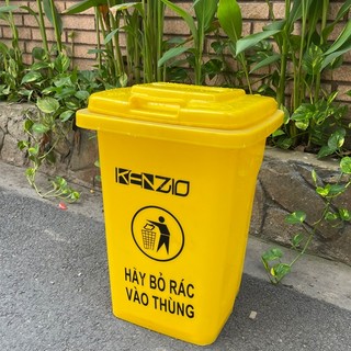 Thùng rác gia đình, thùng rác 30 lít màu vàng, xanh hoặc cam, kho hàng chuyên sĩ thùng đựng rác.