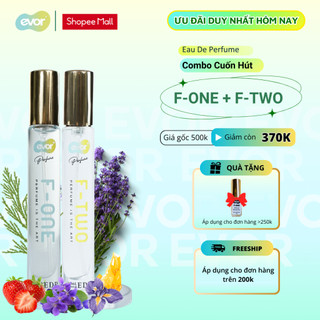 Combo Nước Hoa Quyến Rũ Cho Nữ Mùi Hương Dịu Dàng Đằm Thắm Kết Hợp Phóng Khoáng Mát Mẻ, Nước Hoa Nữ Lưu Hương Lâu EVOR