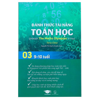 Sách Đánh Thức Tài Năng Toán Học 3 sách toán lớp 3 lớp 4 bìa mềm 460 trang - Á Châu Books