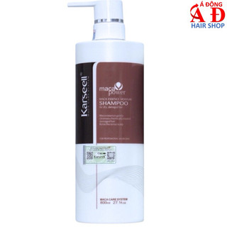 DẦU GỘI KARSEELL MACA SIÊU MƯỢT PHỤC HỒI TÓC HƯ TỔN Ý CHÍNH HÃNG 800ML