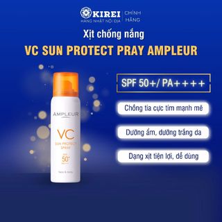 Xịt chống nắng VC Ampleur dành cho mặt và body chống nắng, dưỡng ẩm, dạng xịt tiện lợi
