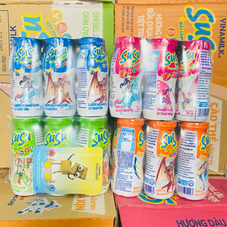 1 Lốc 6 Lọ Sữa Chua Uống Susu 80ml Hương Dâu/Cam