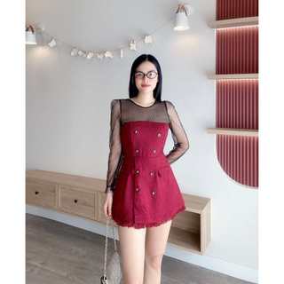 Jum liền mix ren dài tay Odelia trẻ trung năng động