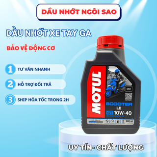 COMBO NHỚT XE TAY GA MOTUL SCOOTER LE + NHỚT LÁP